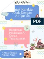 Bentuk Karakter Anak Dengan Al Qur'An