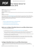 Configure Office Online Server For SharePoint Server 2016