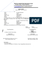 Surat Pelimpahan Jaga DR Sandy Ke DR Ifanny