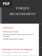 ICE Lecture 3 Torque and Power Measurement