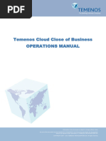 Temenos Cloud Close of Business OPERATIONS MANUAL