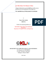 DDAIS Project Report Template