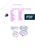 Countable and Uncountable Nouns