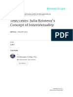 TextTexts Interrogating Julia Kristeva's Concept of Intertextuality by P. Prayer Elmo Raj