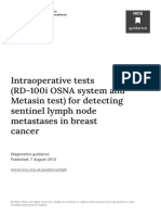 Intraoperative Tests Rd100i Osna System and Metasin Test For Detecting Sentinel Lymph Node Metastases in Breast Cancer PDF 29279020741