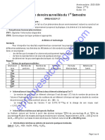 PCT 2nde D 1er Devoir Du 1er Semestre 2023-2024 Ceg Yagbe