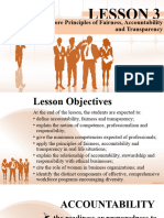 LESSON 3 Core Principles of Fairness, Accountability and Transparency