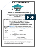 MTA Prep Algebra, Number Pattern and Functions Term 1 - 240327 - 150337