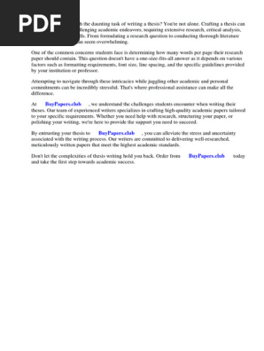How Many Words Per Page Research Paper