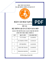 Nhóm 13 - Hệ thống quản lý bán giày dép