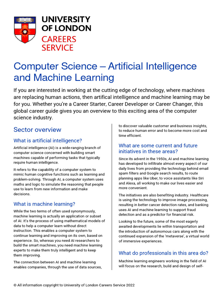Computer Science - Artificial Intelligence and Machine Learning | PDF ...