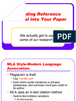 Blending Reference Material Into Your Paper1893