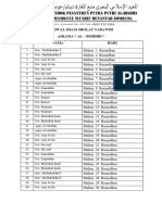 Jadwal Imam Sholat Tarawih Asrama Al-Bishri 2024