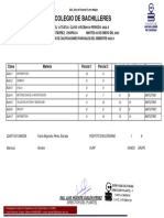 Colegio de Bachilleres: Clave Materia Parcial 1 Parcial 2 Parcial 3 C Final Turno