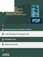 Ass (Automatic Sectionalizer Switch) Pada Pelanggan Tegangan Menengah Di Wilayah Kerja PT PLN (Persero) Up3 Lubuk Pakam