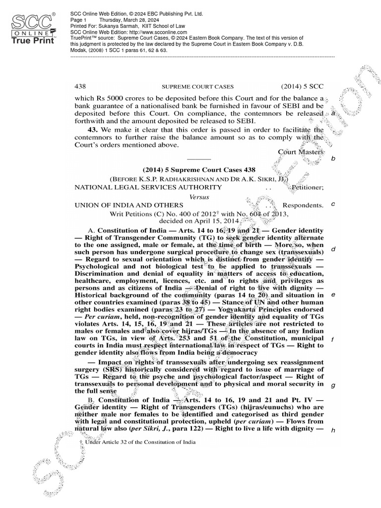 Role Of National Legal Services Authority