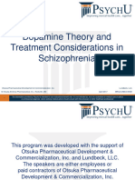 Dopamine Theory Considerations in Schizophrenia