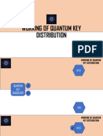 Working of Quantum Key Distribution