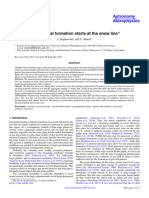 2017 Drazkowska - Planetesimal Formation Starts at The Snow Line