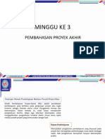 Minggu Ke 3: Pembahasan Proyek Akhir