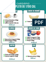 Cardápio Completo de 1700 Cal