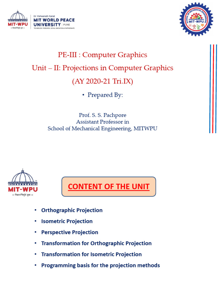 Projection | PDF | Cartesian Coordinate System | Classical Geometry