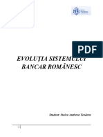 Evoluția Sistemului Bancar Românesc