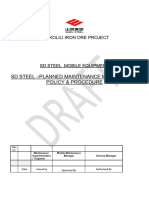 SD STEEL Planned Maintenance Management Policy & Procedure