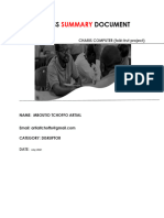 The Tef Business Summary Template For Fole Frut Charis Computer