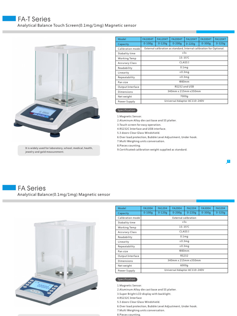 Balance Catalog | PDF | Viscosity | Metrology