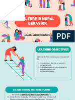 Culture in Moral Behavio