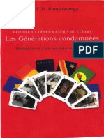 République Démocratique Du Congo, Les Générations Condamnées (Jean I N Kanyarwunga (Kanyarwunga, Jean I N) )