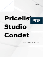 Pricelist Studio Condet