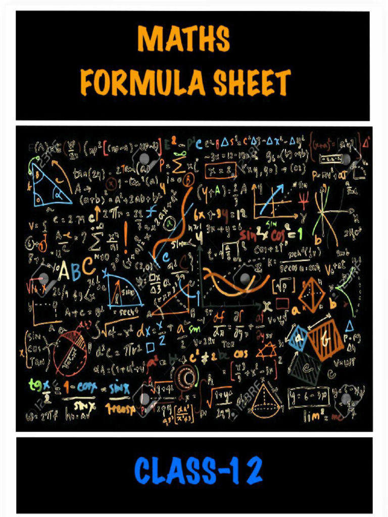12thmath - Formulae - 08 Mar 2024 - 09 33 18 | PDF