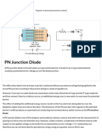 PN Junction Diode and Diode Characteristics