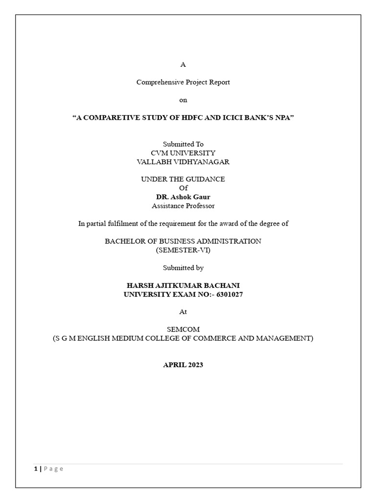 A Comperative Study On Working Capital of Nestle by Arijit Paul | PDF