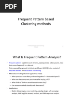 Frequent Pattern Based Clustering Methods