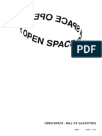 Open Space - Bill of Quantities