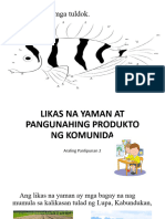 Likas Na Yaman NG Pangunahing Produkto NG Komunidad - Grade 2