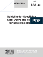 SDI 133 Guideline For Specifying Steel Doors and Frames For Blast