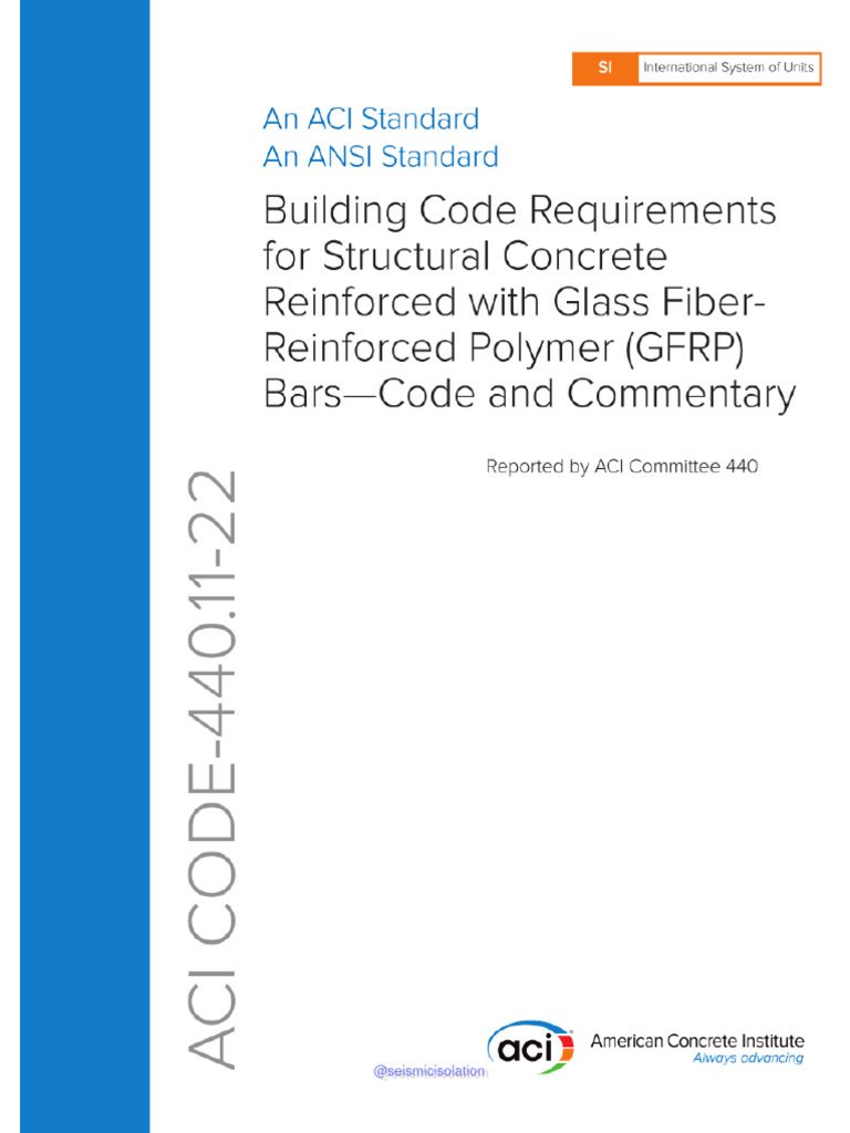 ACI 440.11-22 Seismic Isolation Guide | PDF | Technology & Engineering