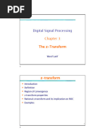 DSP - Chapter 3 - Z-Transform