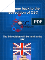 Welcome Back To The !6th Edition of OSC