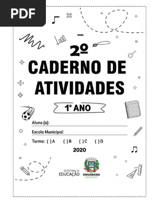 Caderno De Atividades Para Alfabetização 1º Ano Em Pdf – CMVUL