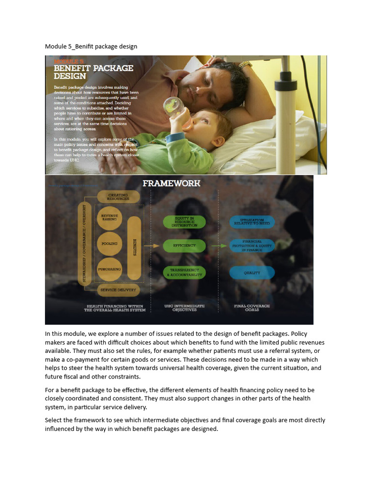 Designing Effective Benefit Packages | PDF | Universal Health Care ...