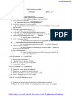 12th Economies Model Question Paper 2022 2023 English Medium PDF Download