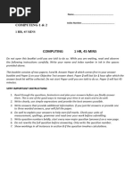 BECE 2025 Computing Exam Questions | PDF | Computer Program | Programming