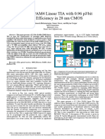 A 112 GB S PAM4 Linear TIA With 0.96 PJ Bit Energy Efficiency in 28 NM CMOS