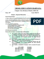 Board of School Education Haryana: Syllabus and Chapter Wise Division of Marks (2023-24)