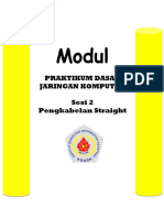 Sesi 2 Modul Praktikum Dasar Jarkom Kabel Straight Fix